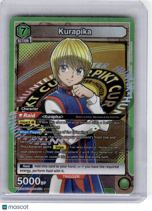 2024 Union Arena—Kurapika #UE02BT/HTR-1-074 HUNTER X HUNTER—Super Rare Foil