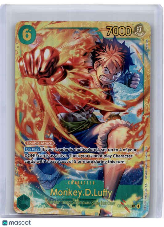 2025 One Piece—Monkey.D.Luffy #OP13-118 Carrying On His Will—Secret Rare Foil