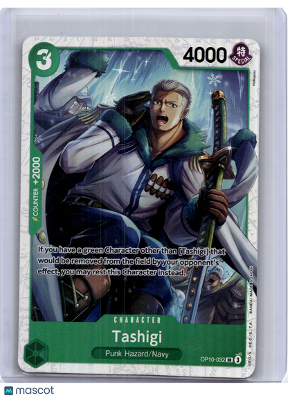 2025 One Piece—Tashigi #OP10-032 Royal Blood—Super Rare Foil