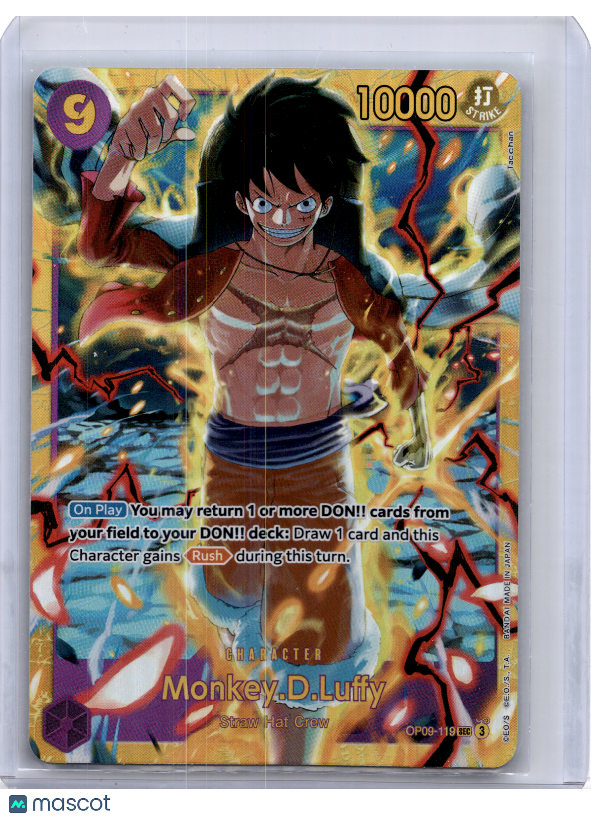 2024 One Piece—Monkey.D.Luffy #OP09-119 Emperors in the New World—Secret Rare