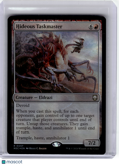 2024 Magic: The Gathering—Hideous Taskmaster #0057 M3C—Rare Foil (Ripple)