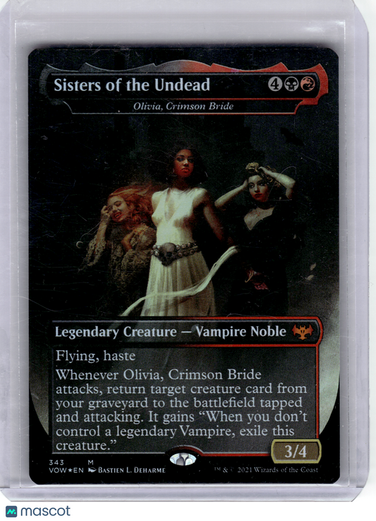 2021 Magic: The Gathering—Sisters of the Undead 343 VOW—Mythic Foil (Borderless)