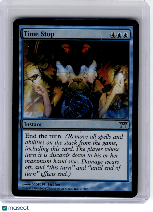 2004 Magic: The Gathering—Time Stop #97 Champions of Kamigawa—Rare Foil [MP]