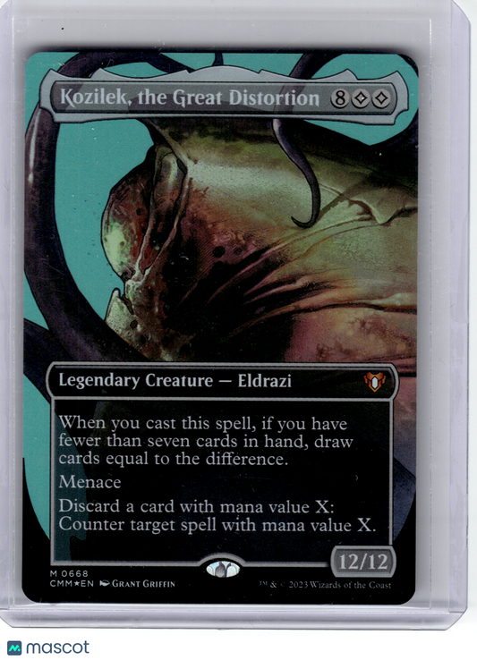 2023 Magictg—Kozilek, the Great Distortion #0668 CMM—Mythic Foil (Borderless)