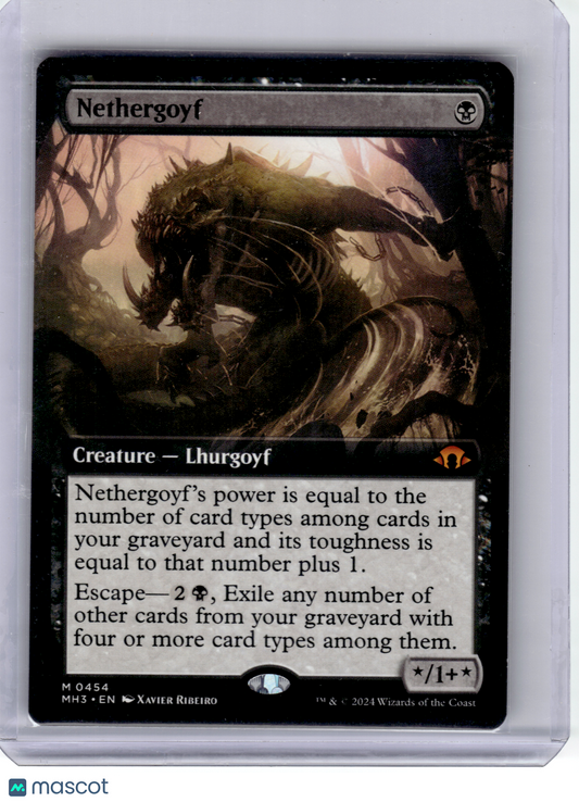 2024 Magic: The Gathering—Nethergoyf #0454 MH3—Mythic Non-Foil (Extended Art)