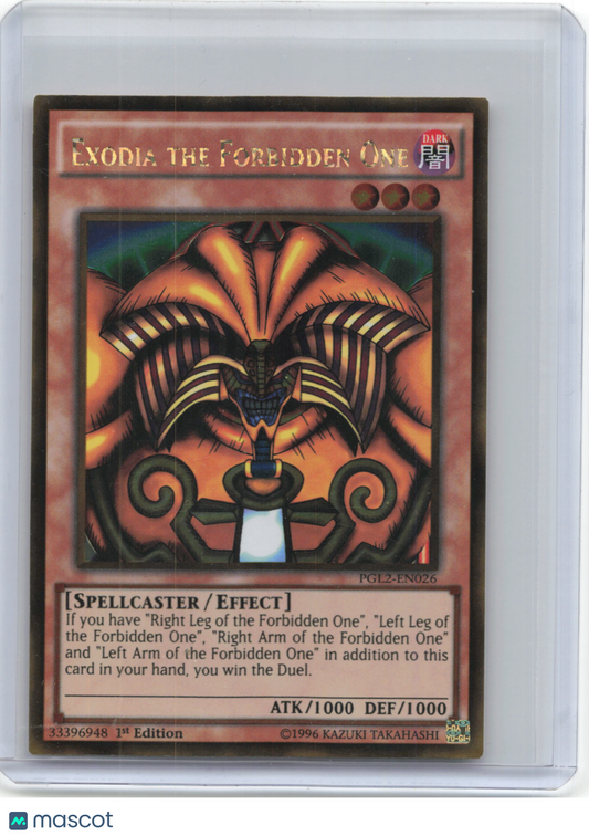 2015 YuGiOh!—Exodia the Forbidden One #PGL2-EN026—Gold Rare Foil (1st Edition)