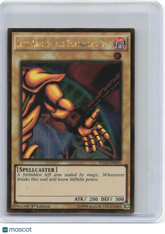 2015 YuGiOh!—Left Arm of the Forbidden One #PGL2-EN025—Gold Rare Foil 1st Ed