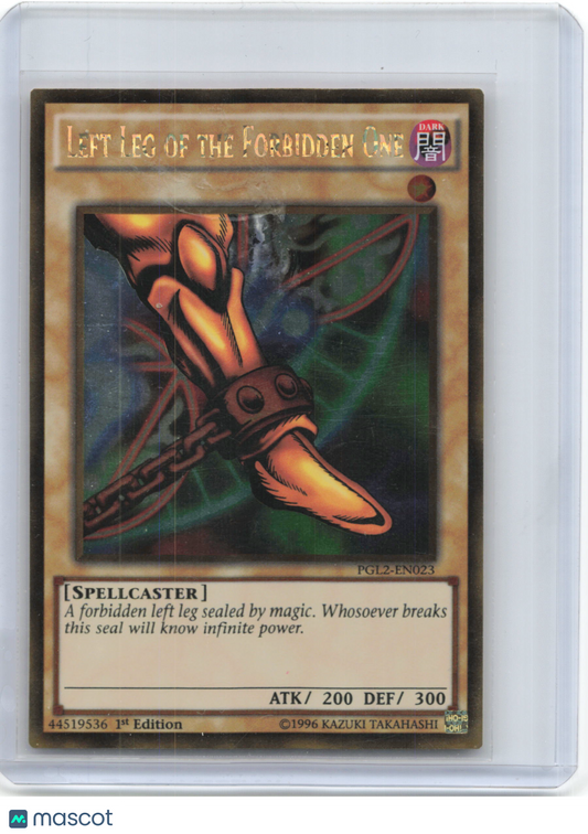2015 YuGiOh!—Left Leg of the Forbidden One #PGL2-EN023—Gold Rare Foil 1st Ed