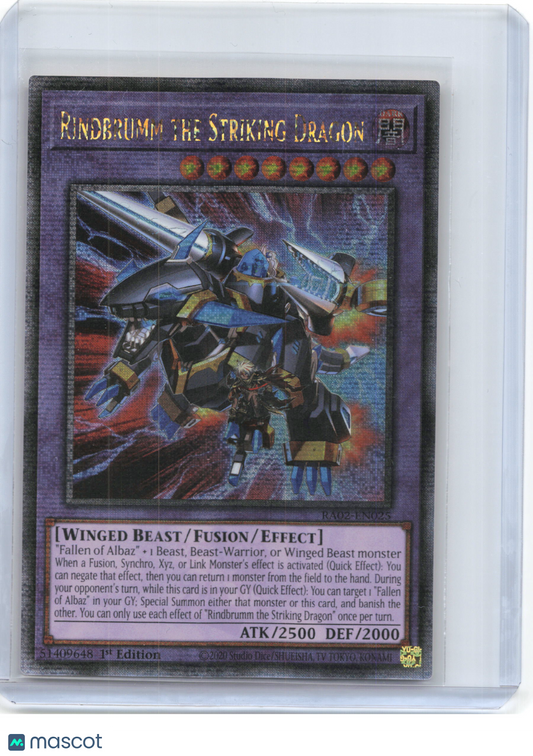2024 YuGiOh!—Rindbrumm the Striking Dragon #RA02-EN025—QCSR Foil 1st Edition