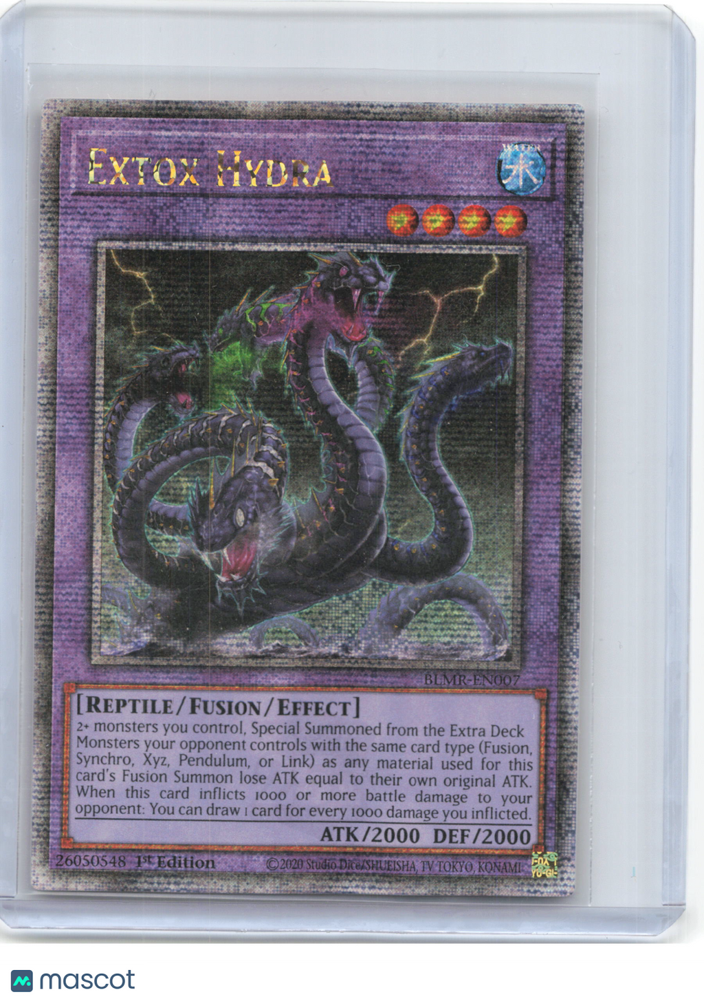2023 YuGiOh!—Extox Hydra #BLMR-EN007—Quarter Century Secret Rare Foil 1st Ed
