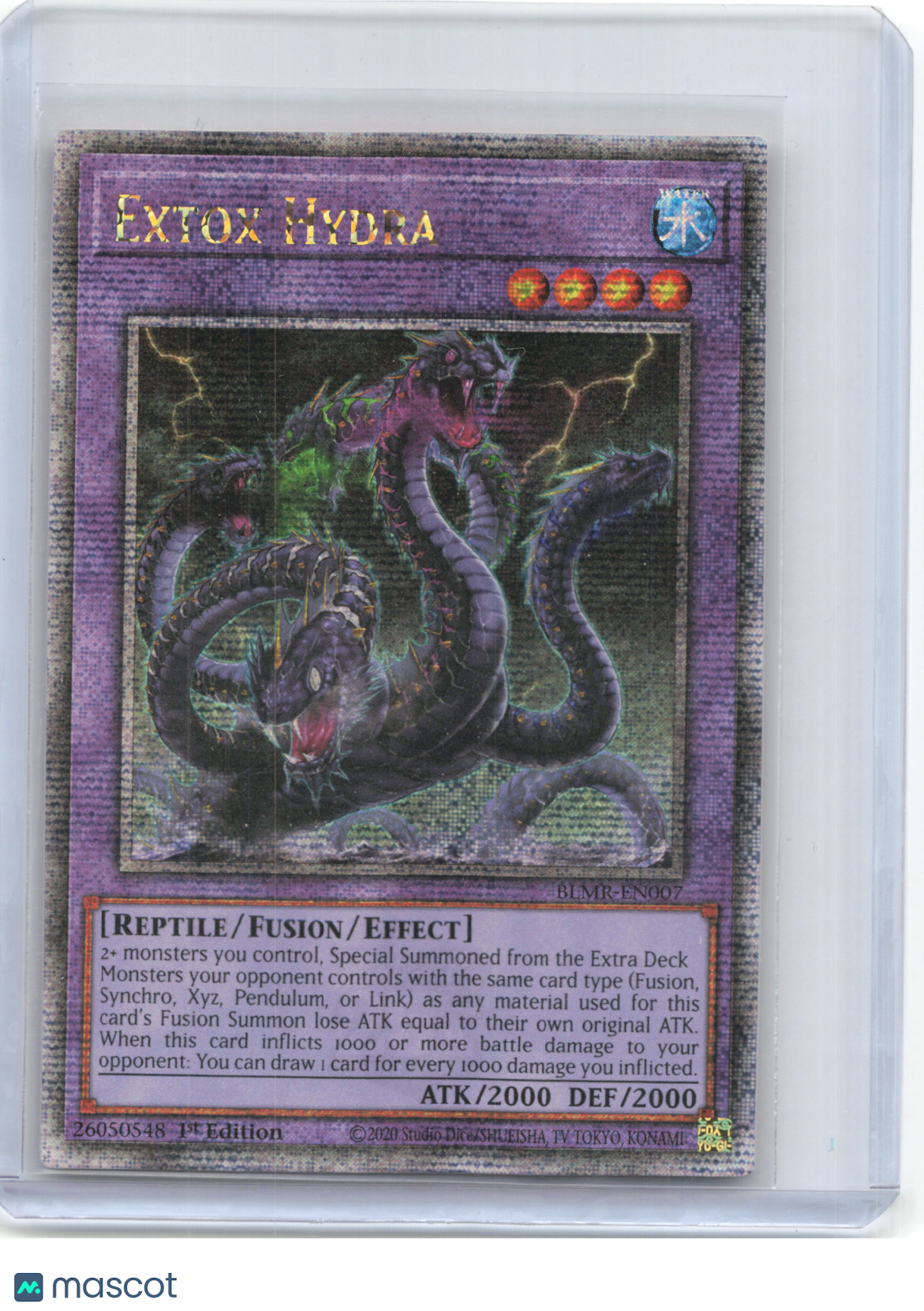 2023 YuGiOh!—Extox Hydra #BLMR-EN007—Quarter Century Secret Rare Foil 1st Ed