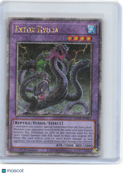 2023 YuGiOh!—Extox Hydra #BLMR-EN007—Quarter Century Secret Rare Foil 1st Ed