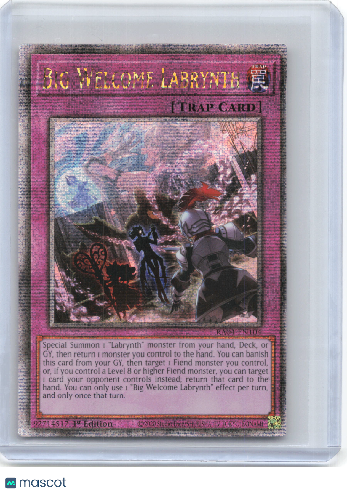 2025 YuGiOh!—Big Welcome Labrynth #RA04-EN104—QCSR Foil 1st Edition