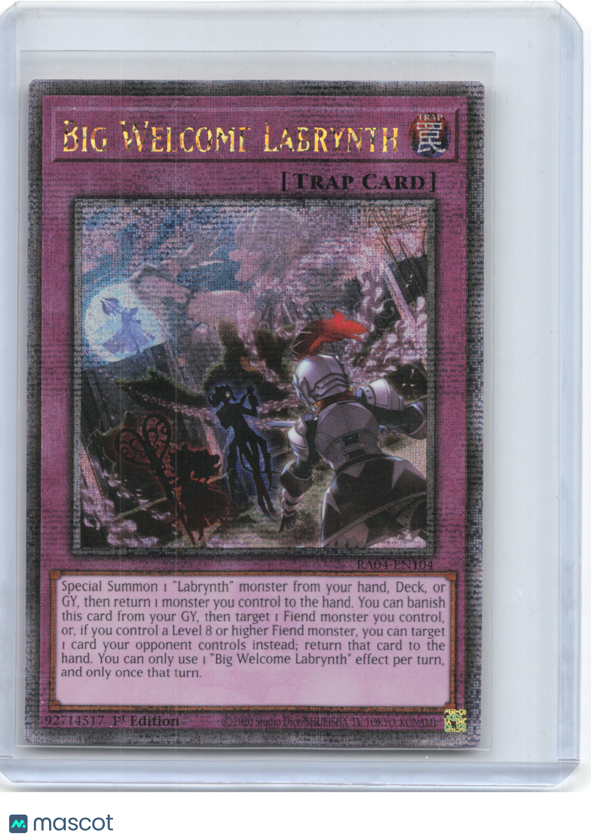 2025 YuGiOh!—Big Welcome Labrynth #RA04-EN104—QCSR  Foil 1st Edition