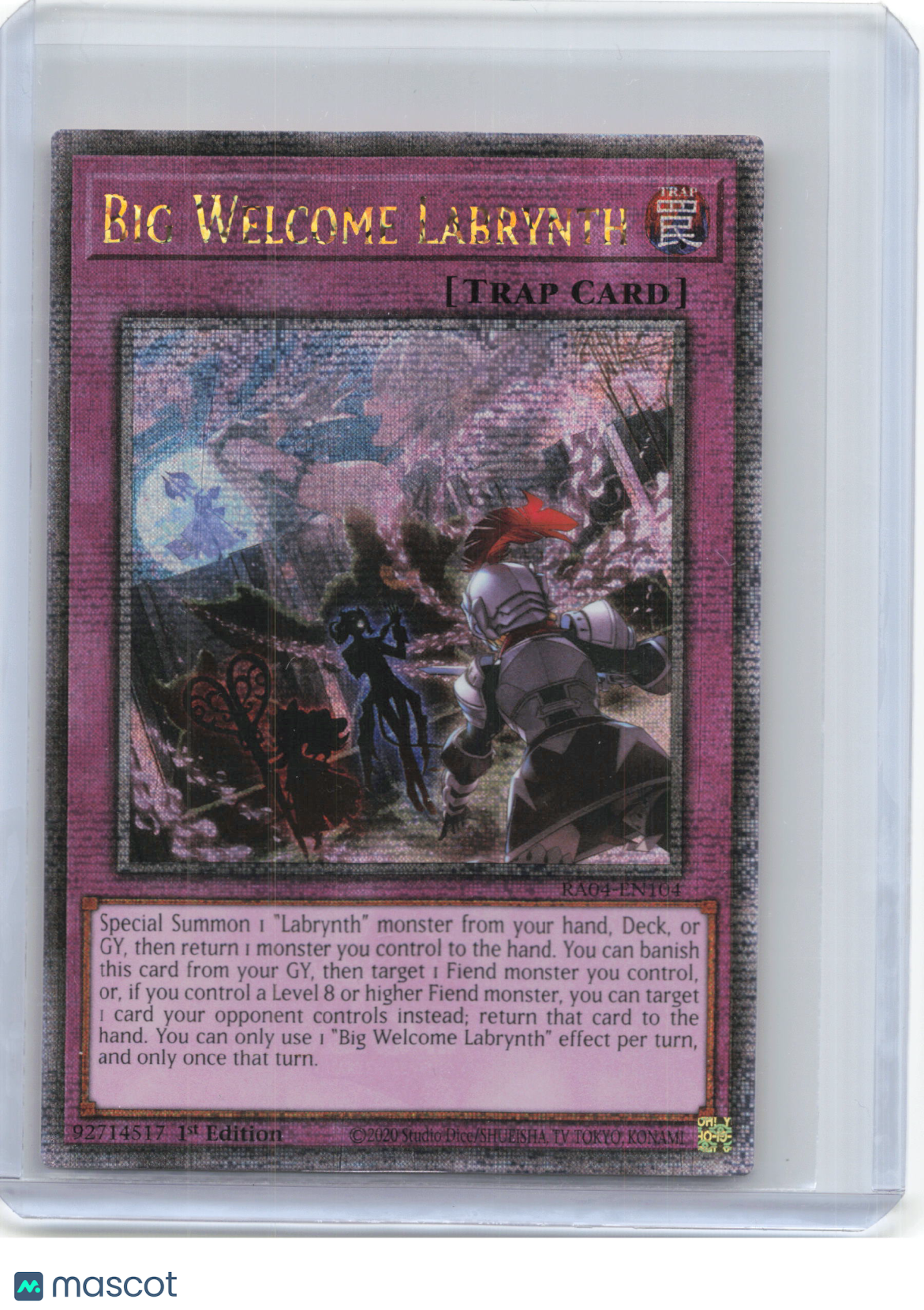2025 YuGiOh!—Big Welcome Labrynth #RA04-EN104 —QCSR Foil 1st Edition