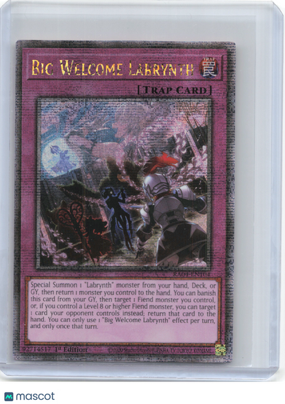 2025 YuGiOh!—Big Welcome Labrynth #RA04-EN104 —QCSR Foil 1st Edition