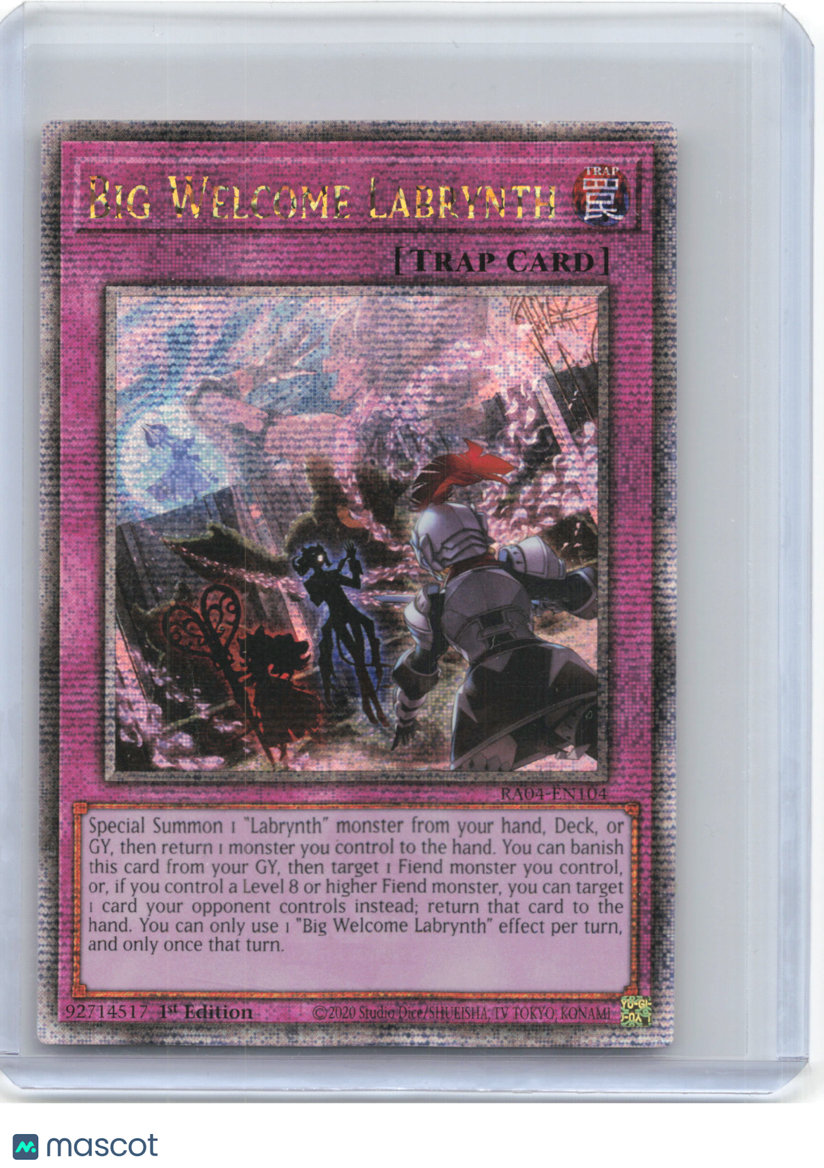 2025 YuGiOh!—Big Welcome Labrynth #RA04-EN104—QCSR Foil 1st Edition