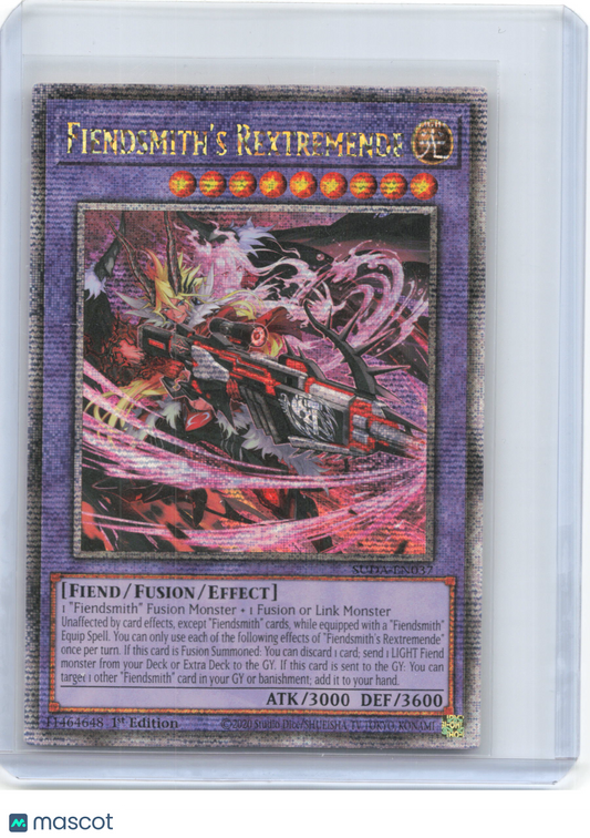 2025 YuGiOh!—Fiendsmith's Rextermende #SUDA-EN037—QCSR Foil 1st Edition