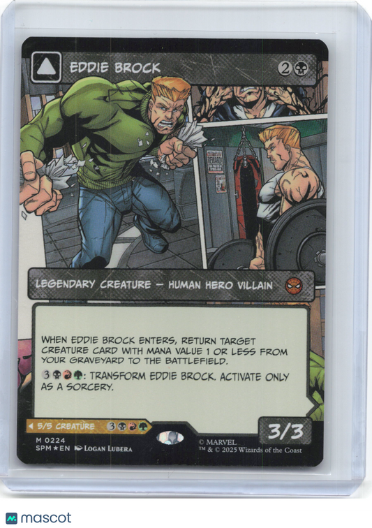 2025 Magic: The Gathering—Eddie Brock #224 Marvel's Spider-Man—Mythic Foil