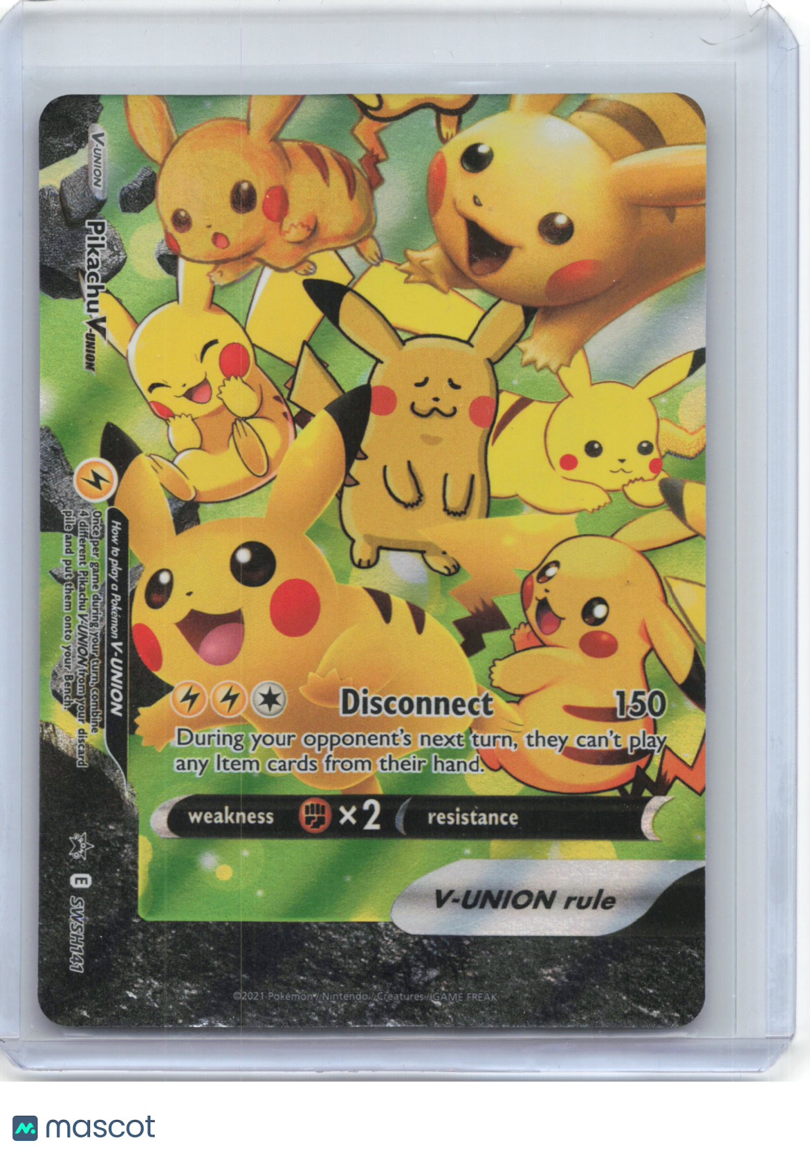 2021 Pokemon—Pikachu V-Union #SWSH141 Sword & Shield Promo Cards—(Set of 4)