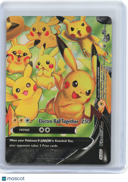 2021 Pokemon—Pikachu V-Union #SWSH142 Sword & Shield Promo Cards—Foil