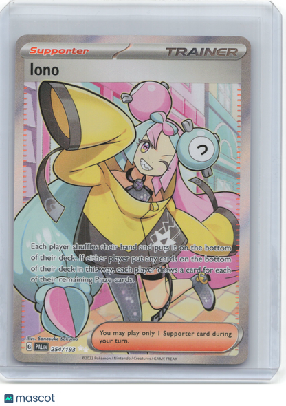 2023 Pokemon—Iono #254/193 Paldea Evolved—Ultra Rare Foil
