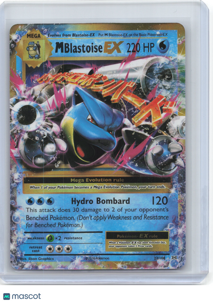 2016 Pokemon—M Blastoise EX #22/108 Evolutions—Ultra Rare Foil