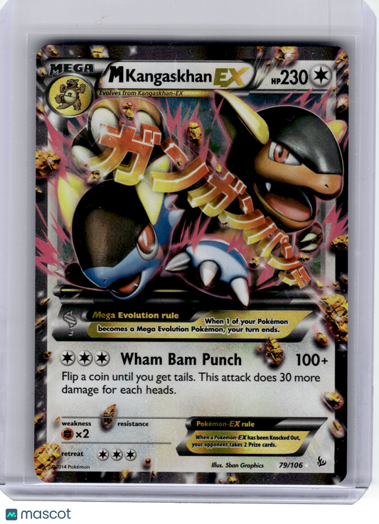 2014 Pokemon—M Kangaskhan EX #79 Flashfire—Rare Holo