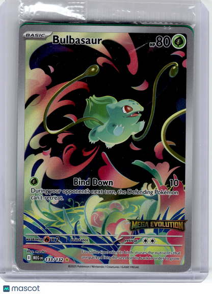 2025 Pokemon—Bulbasaur #133 MEG—Illustration Rare Holo (Stamped) (Sealed)