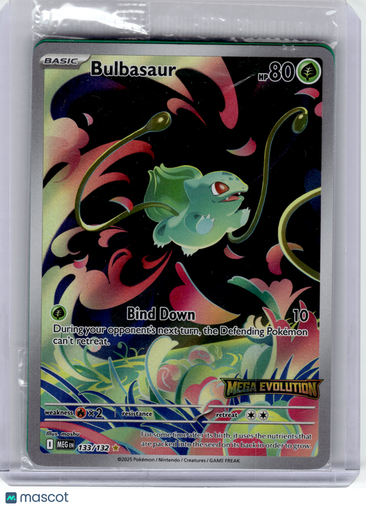 2025 Pokemon—Bulbasaur #133 MEG—Illustration Rare Holo (Stamped) (Sealed)