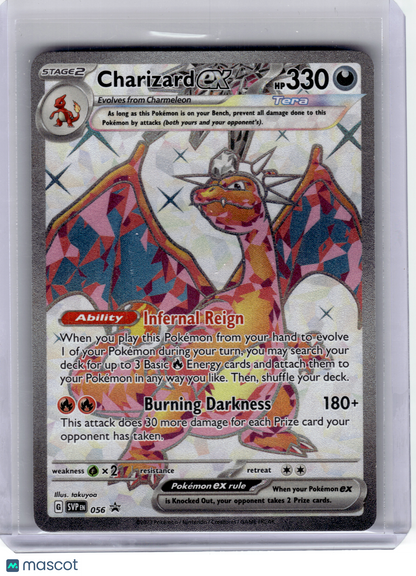 2023 Pokemon—Charizard EX #EN 056 Scarlet & Violet—Black Star Promo Holo