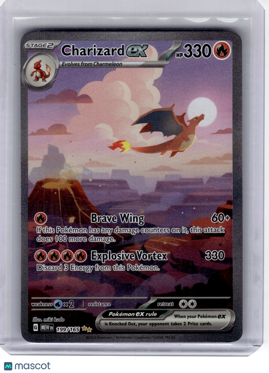 2023 Pokemon—Charizard EX #199 Scarlet & Violet 151—SIR Holo [Lightly Played]