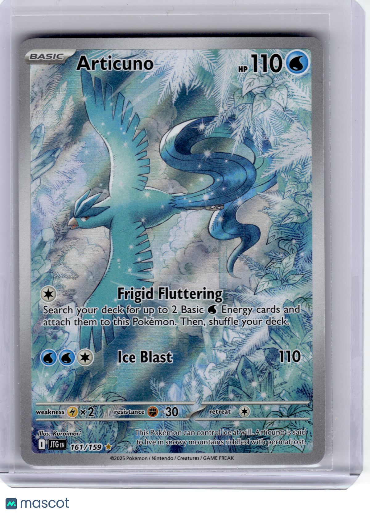 2025 Pokemon—Articuno #161 Journey Together—Illustration Rare Holo