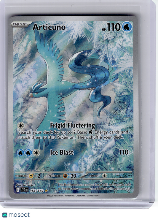 2025 Pokemon—Articuno #161 Journey Together—Illustration Rare Holo