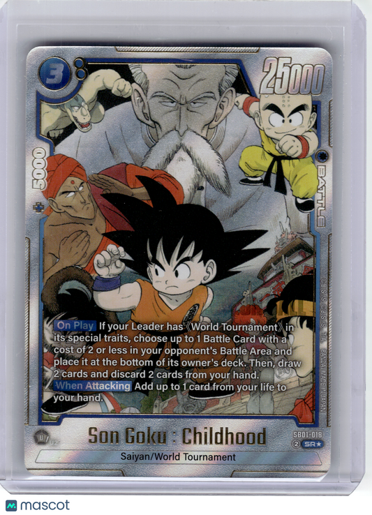 2025 DBS Card Game—Son Goku #SB01-018 Manga Booster—Super Rare Foil (Alt. Art)