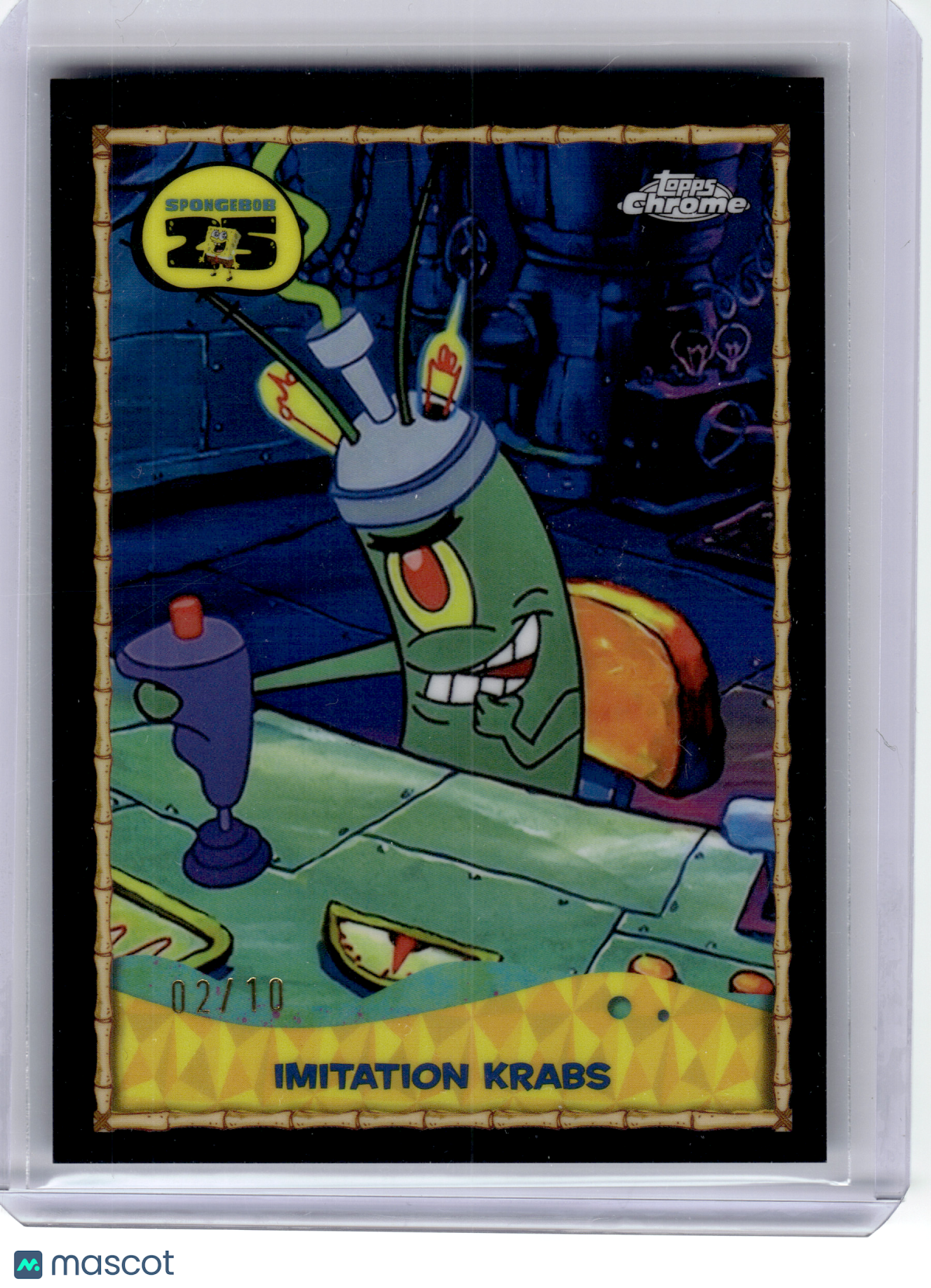 2025 Topps Chrome SpongeBob 25th Anniversary—Imitation Krabs 02/10 #25-2