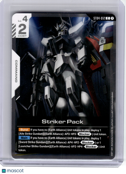 2025 Gundam Card Game—Striker Pack #ST04-012 SEED Strike—Common Non-Foil