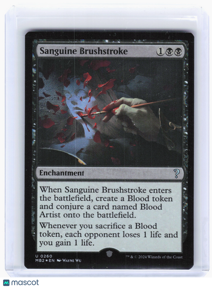 2024 Magic: The Gathering—Sanguine Brushstroke #0260 Mystery Booster 2—Foil