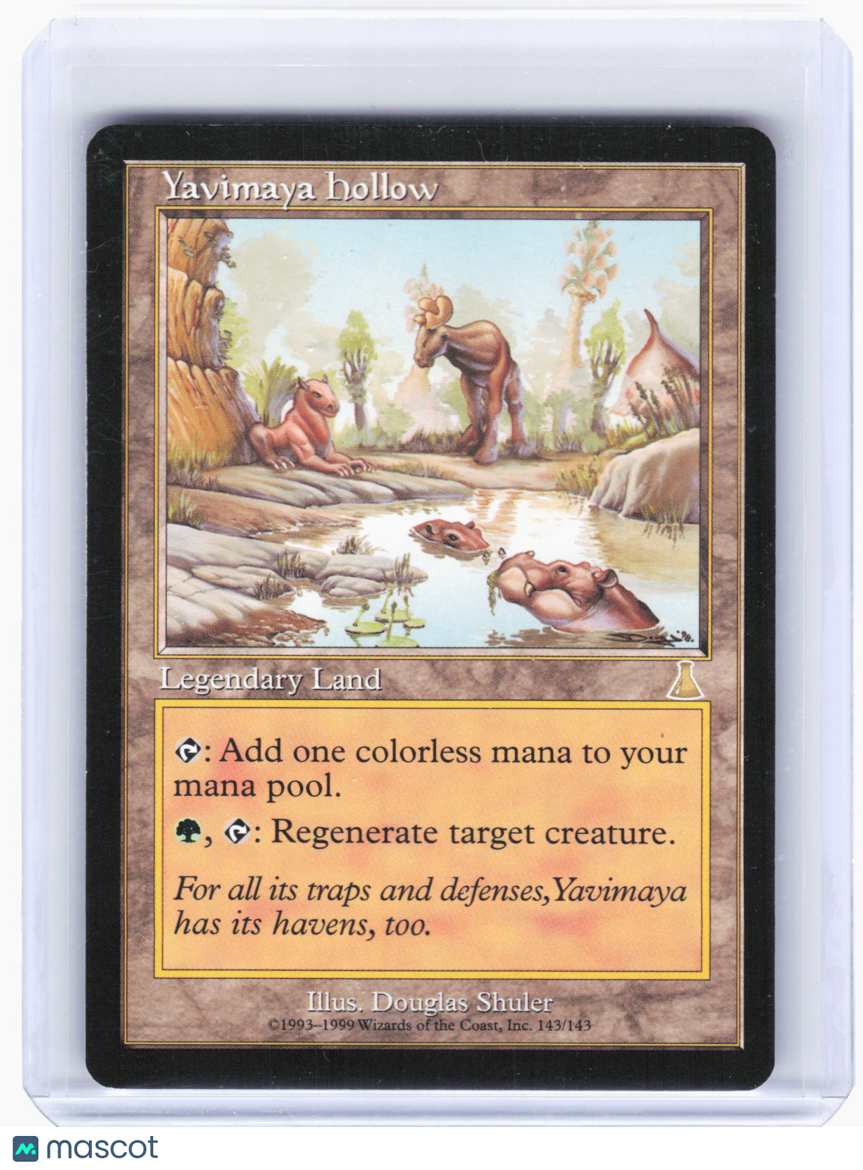1999 Magic: The Gathering—Yavimaya Hollow #143/143 Urza's Destiny—Rare Nonfoil