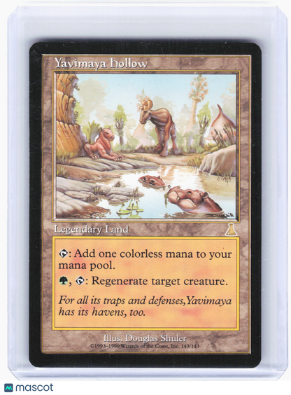 1999 Magic: The Gathering—Yavimaya Hollow #143/143 Urza's Destiny—Rare Nonfoil