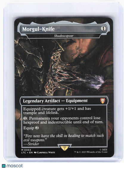 2023 Magic: The Gathering—Morgul-Knife #0353 LTC—Mythic Nonfoil