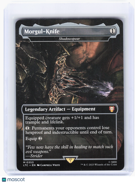 2023 Magic: The Gathering—Morgul-Knife #0353 LTC—Mythic Nonfoil