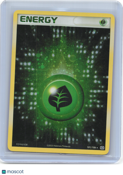 2005 Pokemon—Grass Energy #101/106 Emerald—Holo Rare Holo
