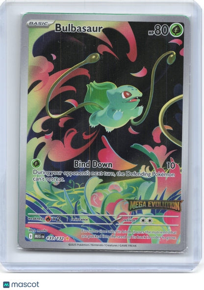 2025 Pokemon—Bulbasaur (Mega Evolution Stamp) #133/132 Mega Evolution—IR(Sealed)