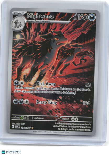 2026 Pokemon—Mightyena #243/217 Ascended Heroes—Illustration Rare Foil