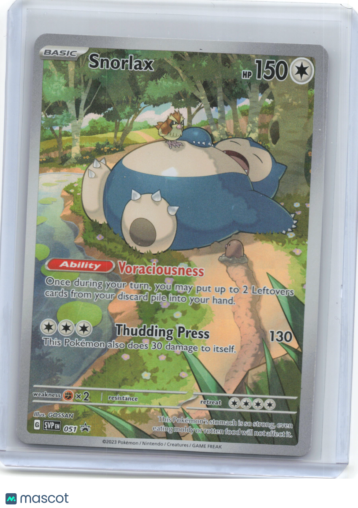 2023 Pokemon—Snorlax #SVP EN 051 Scarlet & Violet Promo Cards—Black Star Promo