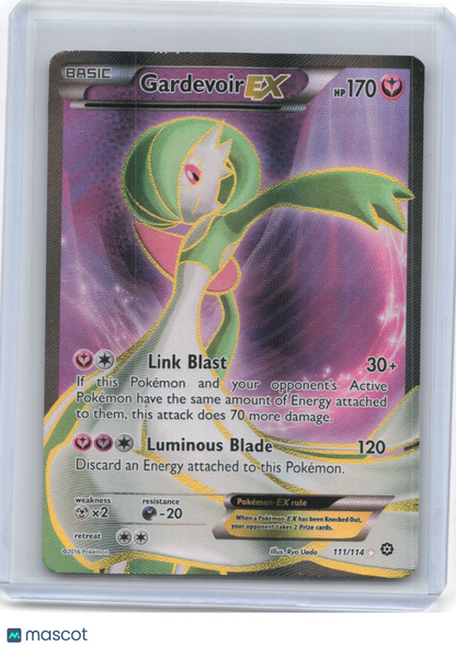 2016 Pokemon—Gardevoir EX (Full Art) #111/114 Steam Siege—Ultra Rare Holo (MP)