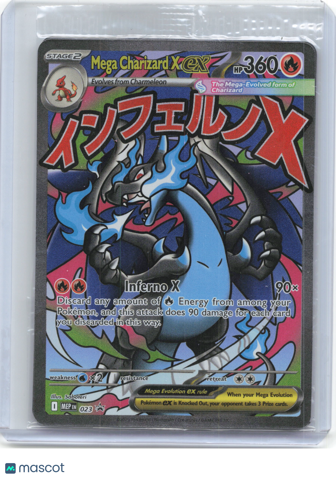 2026 Pokemon—Mega Charizard X ex #023 Mega Evolution Promo Cards(Sealed)