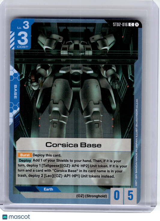 2025 Gundam CG—Corsica Base #ST02-016 Starter Deck 02: Wings of Advance—Common
