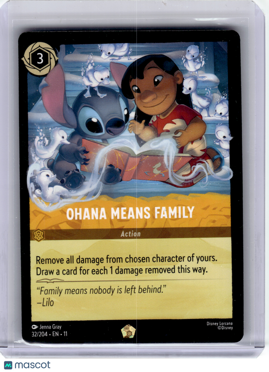 2026 Disney Lorcana—Ohana Means Family #32/204 Winterspell—Legendary